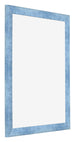 Cadre Photo 56x71cm Bleu Brillant Patine MDF Pisa De Face Oblique | Yourdecoration.fr