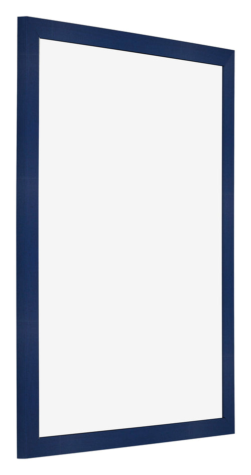 Cadre Photo 56x71cm Bleu Foncé Patiné MDF Bologna De Face Oblique | Yourdecoration.fr
