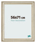 Cadre Photo 56x71cm Brillance Metallique MDF Lazio De Face Mesure | Yourdecoration.fr
