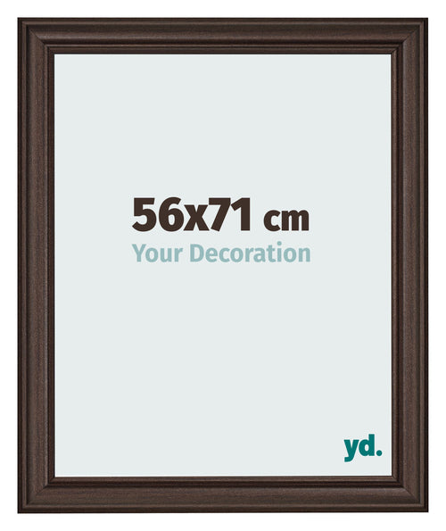 Cadre Photo 56x71cm Chene Fonce MDF Lazio De Face Mesure | Yourdecoration.fr