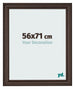 Cadre Photo 56x71cm Chene Fonce MDF Lazio De Face Mesure | Yourdecoration.fr
