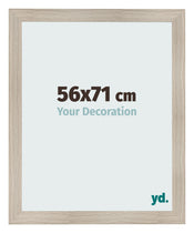 Cadre Photo 56x71cm Chene Rustique MDF Pisa De Face Mesure | Yourdecoration.fr