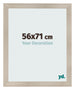 Cadre Photo 56x71cm Chene Rustique MDF Pisa De Face Mesure | Yourdecoration.fr