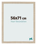 Cadre Photo 56x71cm Chêne Sonoma MDF Bologna De Face Mesure | Yourdecoration.fr