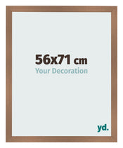 Cadre Photo 56x71cm Cuivre Décor MDF Bologna De Face Mesure | Yourdecoration.fr