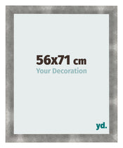 Cadre Photo 56x71cm Metal Vintage MDF Pisa De Face Mesure | Yourdecoration.fr