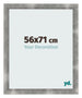 Cadre Photo 56x71cm Metal Vintage MDF Pisa De Face Mesure | Yourdecoration.fr