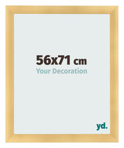 Cadre Photo 56x71cm Or Vintage MDF Pisa De Face Mesure | Yourdecoration.fr