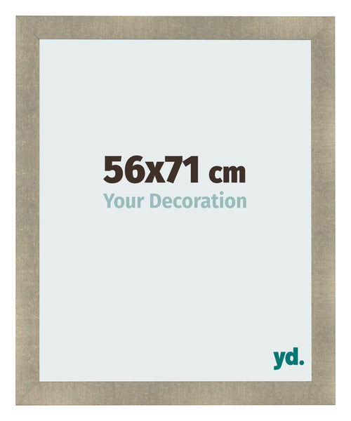 Cadre Photo 56x71cm Or Vintage MDF Pisa De Face Mesure | Yourdecoration.fr