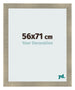 Cadre Photo 56x71cm Or Vintage MDF Pisa De Face Mesure | Yourdecoration.fr