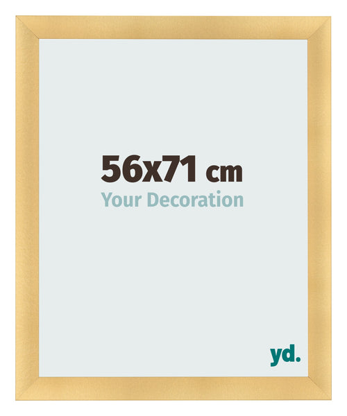 Cadre Photo 56x71cm Or Vintage MDF Pisa De Face Mesure | Yourdecoration.fr