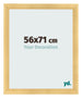 Cadre Photo 56x71cm Or Vintage MDF Pisa De Face Mesure | Yourdecoration.fr