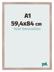 Cadre Photo 59 4x84 cm A1 Rose Ancien MDF Bologna De Face Mesure | Yourdecoration.fr