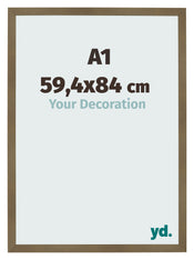 Cadre Photo 59 4x84cm A1 Bronze Décor MDF Bologna De Face Mesure | Yourdecoration.fr