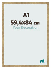 Cadre Photo 59 4x84cm A1 Or Antique MDF Bologna De Face Mesure | Yourdecoration.fr