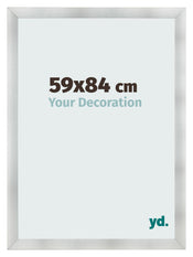 Cadre Photo 59x84cm Aluminium Brosse MDF Pisa De Face Mesure | Yourdecoration.fr
