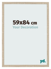 Cadre Photo 59x84cm Chêne Sonoma MDF Bologna De Face Mesure | Yourdecoration.fr