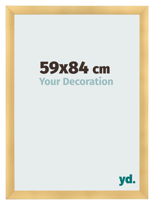 Cadre Photo 59x84cm Or Vintage MDF Pisa De Face Mesure | Yourdecoration.fr