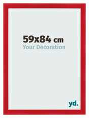 Cadre Photo 59x84cm Rouge MDF Pisa De Face Mesure | Yourdecoration.fr