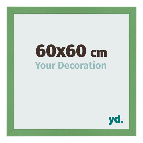 Cadre Photo 60x60 cm Vert MDF Bologna De Face Mesure | Yourdecoration.fr