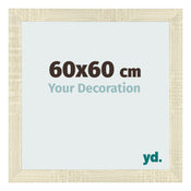 Cadre Photo 60x60cm Chene Sonoma MDF Pisa De Face Mesure | Yourdecoration.fr