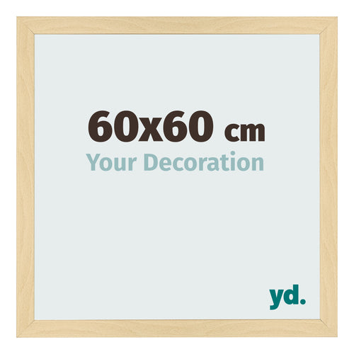 Cadre Photo 60x60cm Hêtre Décor MDF Bologna De Face Mesure | Yourdecoration.fr