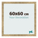 Cadre Photo 60x60cm Or Antique MDF Bologna De Face Mesure | Yourdecoration.fr