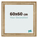 Cadre Photo 60x60cm Or Antique MDF Lazio De Face Mesure | Yourdecoration.fr