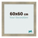 Cadre Photo 60x60cm Or Vintage MDF Pisa De Face Mesure | Yourdecoration.fr