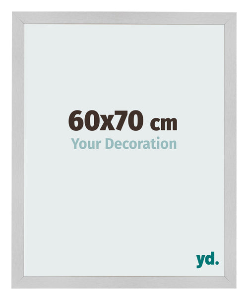 Cadre Photo 60x70cm Acier Inoxydable MDF Bologna De Face Mesure | Yourdecoration.fr