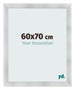 Cadre Photo 60x70cm Aluminium Brosse MDF Pisa De Face Mesure | Yourdecoration.fr