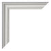 Cadre Photo 60x70cm Argent Mat MDF Lazio Detail Coin | Yourdecoration.fr