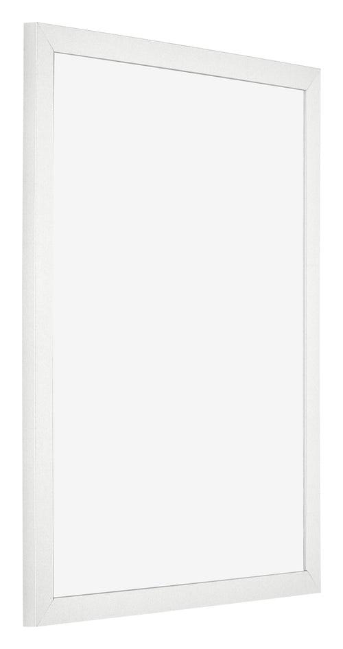 Cadre Photo 60x70cm Blanc Brillant MDF Bologna De Face Oblique | Yourdecoration.fr