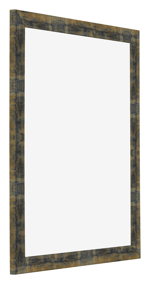 Cadre Photo 60x70cm Bleu Or Melange MDF Pisa De Face Oblique | Yourdecoration.fr