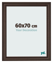 Cadre Photo 60x70cm Chene Fonce MDF Lazio De Face Mesure | Yourdecoration.fr
