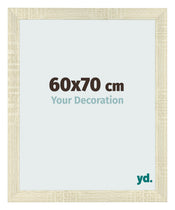 Cadre Photo 60x70cm Chene Sonoma MDF Pisa De Face Mesure | Yourdecoration.fr