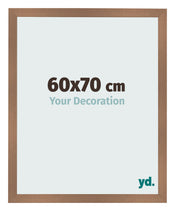 Cadre Photo 60x70cm Cuivre Décor MDF Bologna De Face Mesure | Yourdecoration.fr