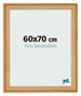 Cadre Photo 60x70cm De Pin Grain de Bois MDF Lazio De Face Mesure | Yourdecoration.fr