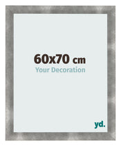 Cadre Photo 60x70cm Metal Vintage MDF Pisa De Face Mesure | Yourdecoration.fr