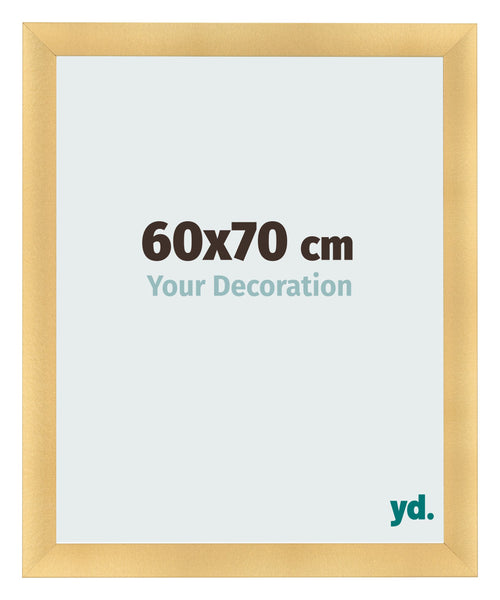Cadre Photo 60x70cm Or Vintage MDF Pisa De Face Mesure | Yourdecoration.fr