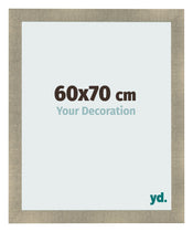 Cadre Photo 60x70cm Or Vintage MDF Pisa De Face Mesure | Yourdecoration.fr