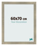 Cadre Photo 60x70cm Or Vintage MDF Pisa De Face Mesure | Yourdecoration.fr