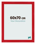 Cadre Photo 60x70cm Rouge MDF Pisa De Face Mesure | Yourdecoration.fr
