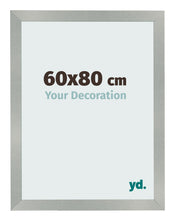 Cadre Photo 60x80cm Aluminium Brossé MDF Bologna De Face Mesure | Yourdecoration.fr