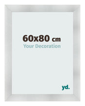 Cadre Photo 60x80cm Aluminium Brosse MDF Pisa De Face Mesure | Yourdecoration.fr
