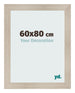 Cadre Photo 60x80cm Chene Rustique MDF Pisa De Face Mesure | Yourdecoration.fr