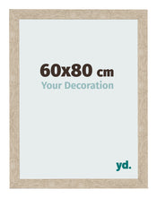 Cadre Photo 60x80cm Chêne Sonoma MDF Bologna De Face Mesure | Yourdecoration.fr