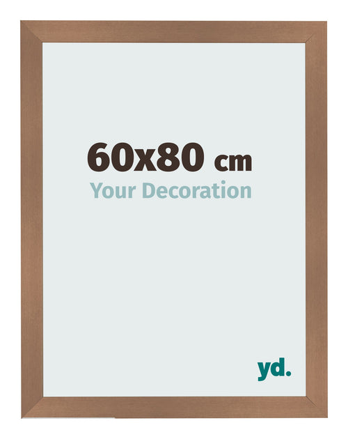 Cadre Photo 60x80cm Cuivre Décor MDF Bologna De Face Mesure | Yourdecoration.fr