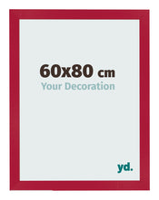 Cadre Photo 60x80cm Rouge MDF Bologna De Face Mesure | Yourdecoration.fr