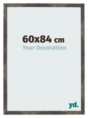 Cadre Photo 60x84 cm Metal Oxyde MDF Bologna De Face Mesure | Yourdecoration.fr